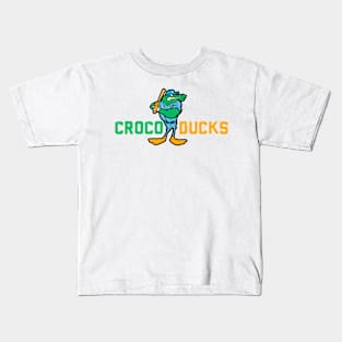 "CROCODUCK MASCOT" by Tai's Tees Kids T-Shirt